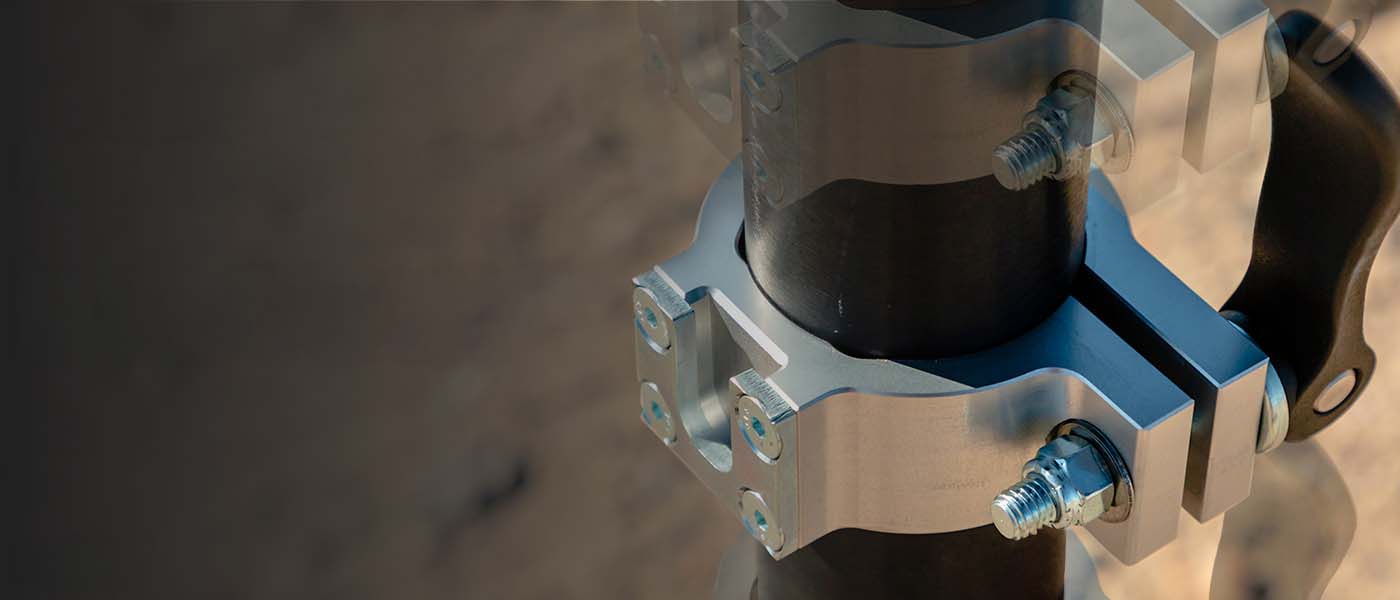 Close-up of AGMs patented adjustable collar on an AGM Pro Series jack